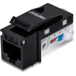 Keystone Jack Cat.6 tool-less, negru - TRENDnet TC-K25C6BK
