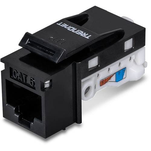img10040large Keystone Jack Cat.6 tool-less, negru - TRENDnet TC-K25C6BK - imagine 1