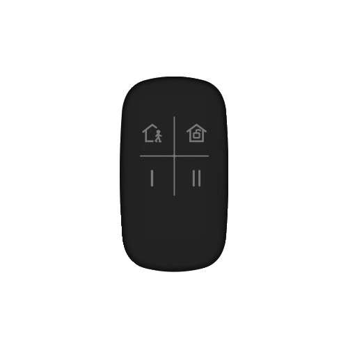 img10085large Telecomanda 4 butoane pentru AX PRO 868Mhz, Neagra - HIKVISION DS-PKF1-WE-Black - imagine 1