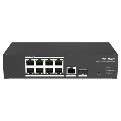 img10088large Switch Smart managed 8 porturi PoE, 2 porturi uplink SFP/RJ45 - HIKVISION DS-3T1310P-SI-HS - imagine 1
