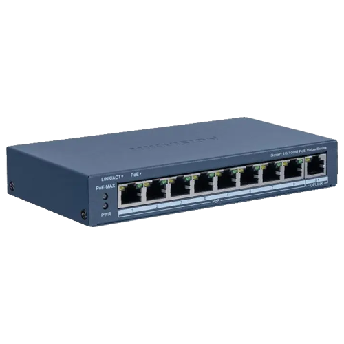 img10182large Switch 8 porturi PoE, 1 port uplink RJ45, Management - HIKVISION DS-3E1309P-EI-M - imagine 1