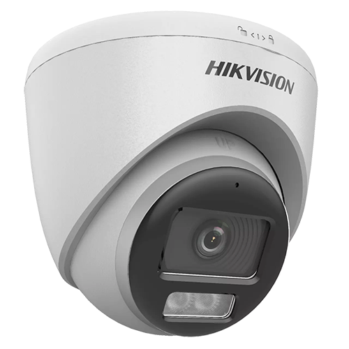 img11304large ColorVu, Dual Light - Camera analog 2MP, lentila 2.8mm, IR 40m, WL 40m, TVI/AHD/CVI/CVBS, Mic., IP67 - HIKVISION DS-2CE72DF0T-LFS-2.8mm - imagine 1
