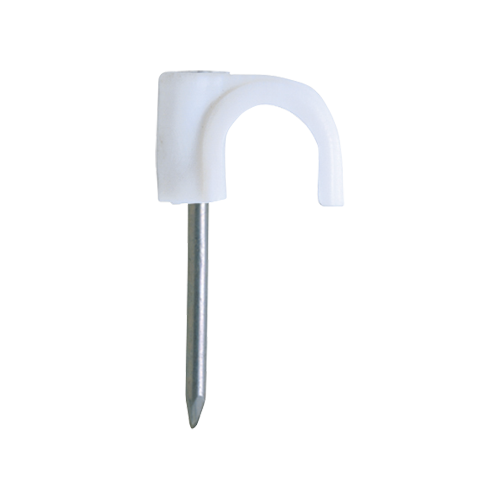 img13532large Clema cu cui pentru fixare cablu RB-6, alb (500 buc.) - CELO 16PLG - imagine 1