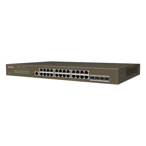 img13580large Switch 24 porturi Gigabit, 4 porturi SFP Gigabit, Management - TENDA TND-TEG5328F - imagine 1