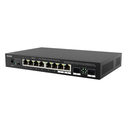 img13661large Switch 8 porturi 2.5 Gigabit, 2 porturi SFP 2.5 Gigabit - TENDA TND-TEM2010F - imagine 1