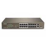 Switch 24 porturi PoE 10/100 Mbps, 2 porturi RJ45 Gigabit, 1 port SFP Gigabit - TENDA TND-TEF1126P-24-250W-V30 - imagine 2