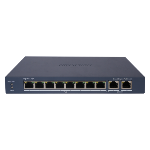 img14195large Switch 8 porturi PoE Gigabit, 2 porturi Gigabit, Smart Management - HIKVISION DS-3E1510P-EI - imagine 1