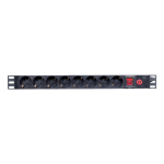 PDU 8 prize Shuko, 19'', 1U, aluminiu cu protectie - ASYTECH Networking ASY-PDU-8 - imagine 3