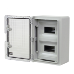 Cutie modulara IP65 din ABS gri, usa transparenta, 2 x 9 module, 250x350x150 mm PP3112 - imagine 4