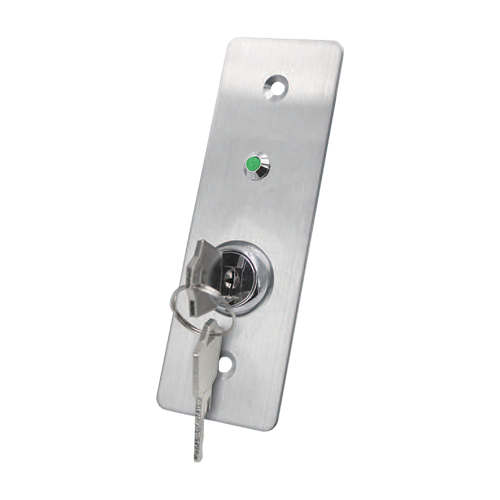img15023large Buton de iesire cu cheie, montaj ingropat, inox, LED, NO-NC-COM, 115 x 40 mm CSK-408SLED - imagine 1
