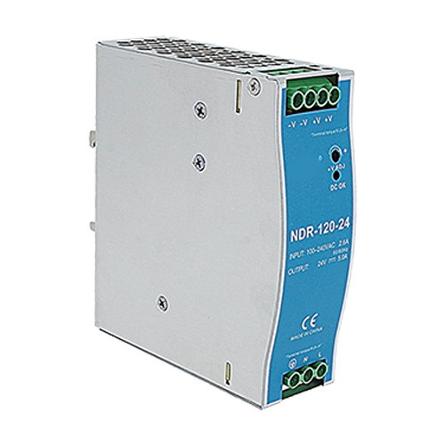 img16923large Sursa de alimentare in comutatie, 24V / 5A, sina DIN - MEAN WELL NDR-120-24 - imagine 1