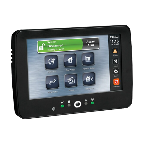 img17823large Tastatura touch screen color 7', 128 zone, cititor proximitate, negru, EN/RO, SERIA NEO - DSC HS2TCHPBLKEE1 - imagine 1