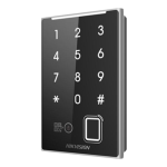 Cititor de proximitate MIFARE, amprenta, cod QR, Wiegand, RS-485, tastatura integrata -HIKVISION DS-K1109DKFB-QR