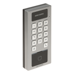 Terminal control acces si interfon cu tastatura, cititor card, Bluetooth, Wi-Fi, Alarma - HIKVISION DS-K1T502DBWX - imagine 2