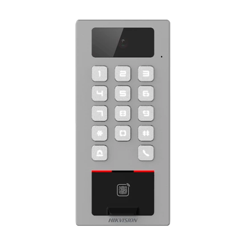 img19823large Terminal control acces si Video-interfon, tastatura, card, Bluetooth, Wi-Fi, Alarma - HIKVISION DS-K1T502DBFWX-C - imagine 1