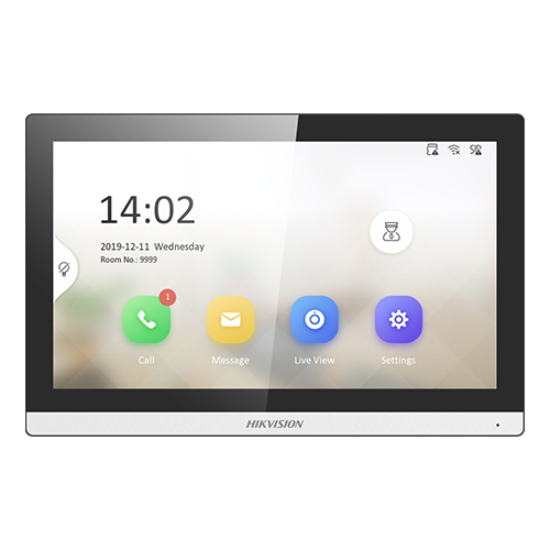 img19839large Monitor videointerfon TCP/IP, Wi-Fi, ecran LCD 7', Alarma - HIKVISION DS-KH6350-WTE1 - imagine 1
