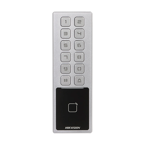 img20095large Terminal control acces cu tastatura, card M1, Bluetooth, Wi-Fi, Alarma - HIKVISION DS-K1T805MBWX - imagine 1