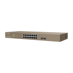 Switch 16 porturi PoE Gigabit, 2 porturi SFP Gigabit, Cloud Management - IP-COM G3318P-16-250W - imagine 3