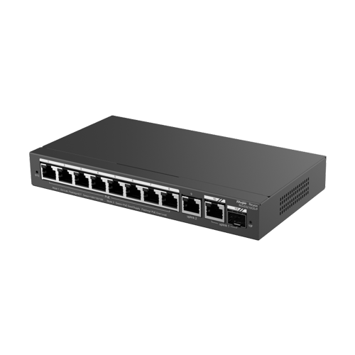 img20323large Switch L2, 8 x RJ45 1G PoE, 1 x RJ45 1G, 1 x combo SFP/RJ45 1G, Cloud Management - Ruijie Reyee RG-ES210GS-P - imagine 1