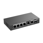Switch L2, 4 x RJ45 1G PoE, 1 x RJ45 1G, 1 x combo SFP/RJ45 1G, Cloud Management - Ruijie Reyee RG-ES206GS-P - imagine 4