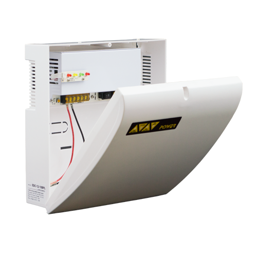 img2107large Sursa de alimentare 12V/10A, back-up in cabinet de plastic SDC-12-10BPL - imagine 1
