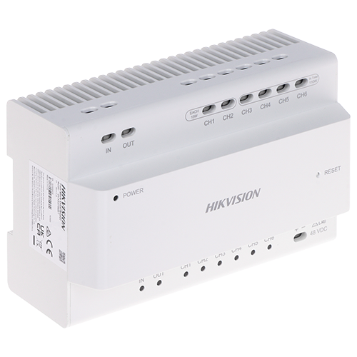 img21211large Distribuitor Video/Audio, 2 fire pentru 6 posturi interior/exterior - HIKVISION DS-KAD7060EY - imagine 1