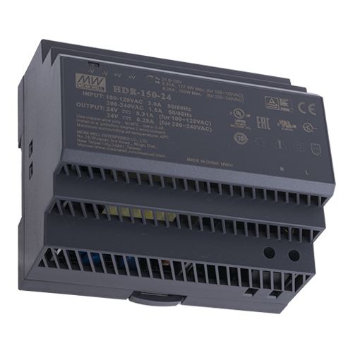 img21387large Sursa de alimentare in comutatie, 24V / 6.25A, sina DIN - MEAN WELL HDR-150-24 - imagine 1