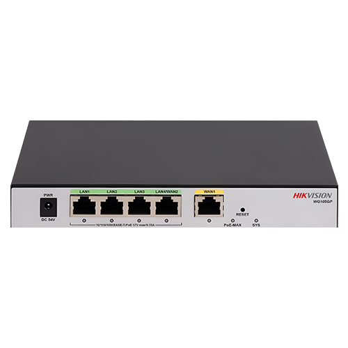 img22480large Router All in One, 1 x RJ45 Gigabit, 4 x RJ45 PoE Gigabit, Behavior Management - HIKVISION DS-3WG105GP-SI - imagine 1