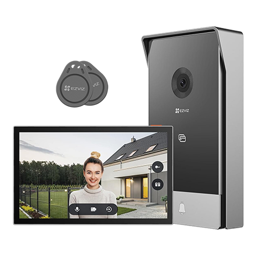 img22904large Kit video-interfon, monitor tactil 7 inch, 2 fire, camera 2MP, IR 5m, SDcard, Wi-Fi6 - EZVIZ CS-HP5-2MP - imagine 1