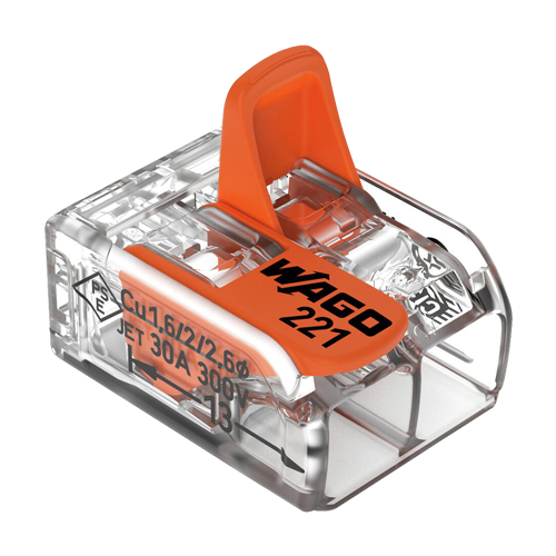 img23092large Conector derivatie 2 fire, max. 6 mm² (50 buc.) - WAGO 221-612 - imagine 1