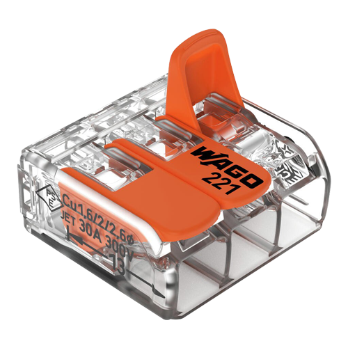 img23108large Conector derivatie 3 fire, max. 6 mm² (30 buc.) - WAGO 221-613 - imagine 1