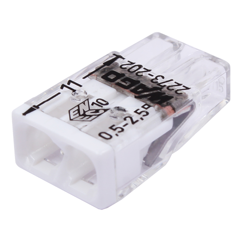 img23148large Conector compact de imbinare, 2 fire, max. 2.5 mm² (100 buc.) - WAGO 2273-202 - imagine 1