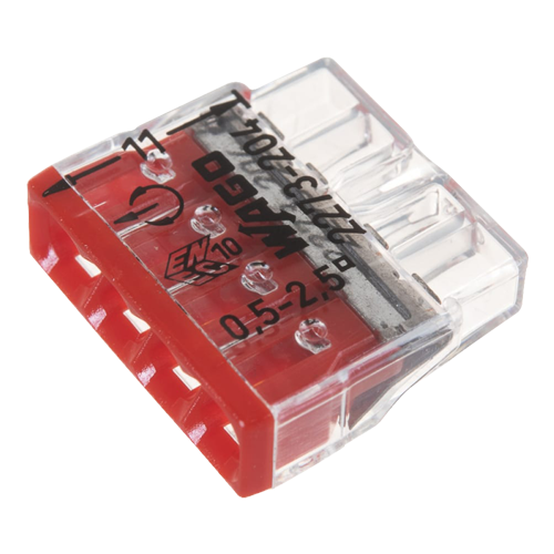 img23164large Conector compact de imbinare, 4 fire, max. 2.5 mm² (100 buc.) - WAGO 2273-204 - imagine 1