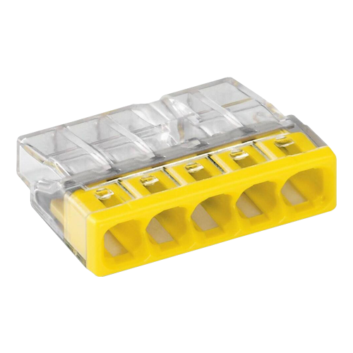 img23172large Conector compact de imbinare, 5 fire, max. 2.5 mm² (100 buc.) - WAGO 2273-205 - imagine 1