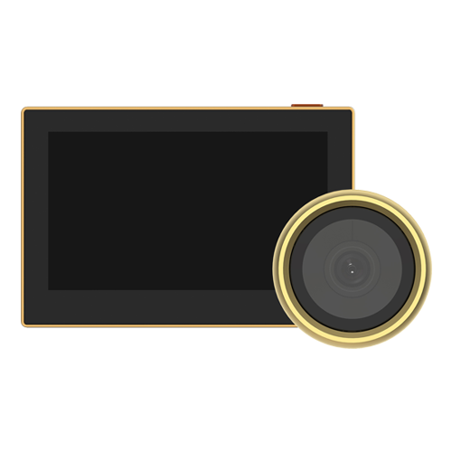 img24306large Vizor electronic smart, Wi-Fi, FullHD 1080P, monitor 4.3 inch, acumulator 2200mAh, Auriu - EZVIZ CS-HP2-Golden - imagine 1