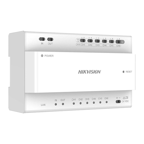img24393large Distribuitor Video/Audio 2 fire pentru 6 posturi - HIKVISION DS-KAD706Y - imagine 1