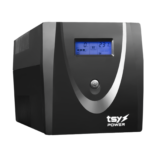 img26568large UPS TSY Power, 1200VA/720W, LCD, AVR-repornire automata, Management, 4 x Schuko, 2 x RJ45, 1 X USB type B TSY-MP-1K2-LCD - imagine 1
