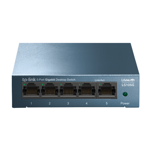 img27884large Switch LiteWave LS105G, 5 x RJ45 Gigabit, Unmanaged - TP-Link LS105G - imagine 1
