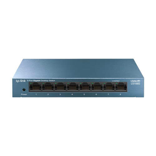 img27891large Switch LiteWave LS108G, 8 x RJ45 Gigabit, Unmanaged - TP-Link LS108G - imagine 1