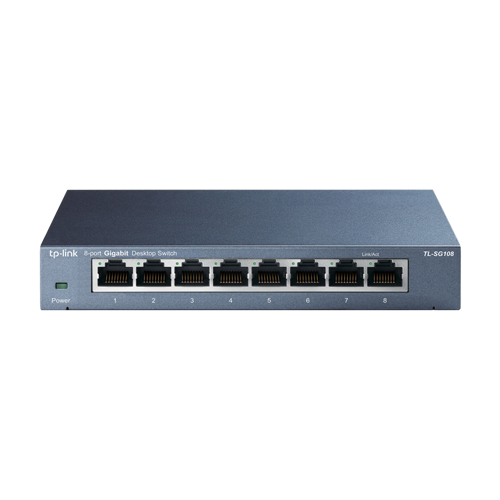img27978large Switch L2, 8 x RJ45 1G, Unmanaged - TP-Link TL-SG108 - imagine 1