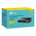 TP-LINK 5-Port Gigabit Desktop Switch with 4-Port PoE+ - imagine 3