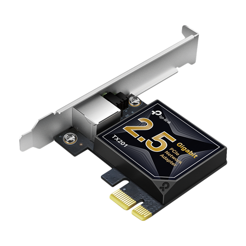 img29868large Placa de retea PCIe 2.5Gbps, 1 x RJ45 - TP-Link TX201 - imagine 1