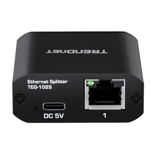 img30274large Splitter RJ45 Gigabit 1 IN, 2 OUT, USB-C - TRENDnet TEG-102S - imagine 1