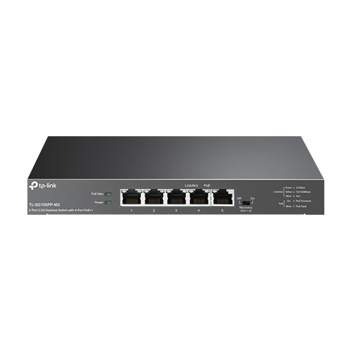 img30432large Switch 4 x RJ45 2.5G PoE, 1 x RJ45 2.5G, Unmanaged - TP-Link TL-SG105PP-M2 - imagine 1