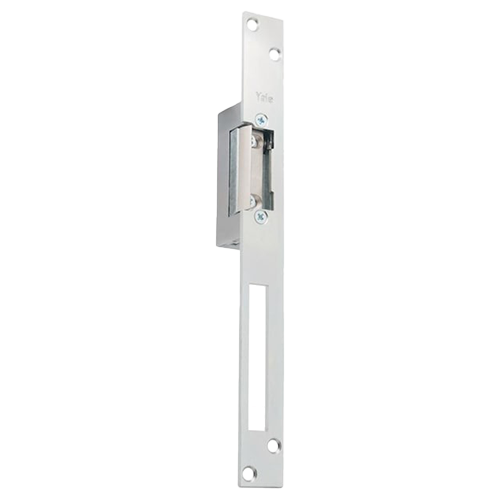 img31894large Yala electromagnetica fail locked, 12Vcc, consum redus, 230mA parghie deblocare, cu placa suport lunga - Yale by ASSA ABLOY YB17-12D-LM - imagine 1
