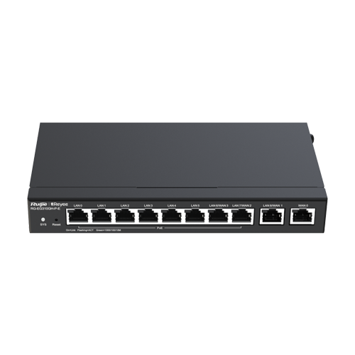 img32707large Router 8 x RJ45 1G PoE, 2 x RJ45 1G, Buget PoE 110W, Multi-WAN, Cloud Management - Ruijie RG-EG310GH-P-E - imagine 1