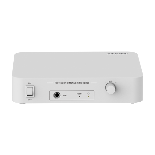 img33423large Audio decodor IP, 6W, Mic, Alarma - HIKVISION DS-QAE1DG1 - imagine 1