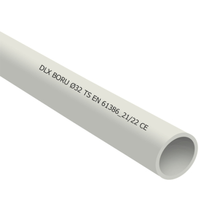 Tub PVC rigid D25, 750N, 3m - DLX TRP-802-25