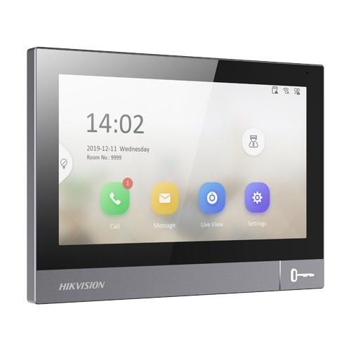 img33797large Monitor videointerfon TCP/IP, IPS LCD 7 inch touch screen, WiFi, PoE, Alarma IN - HIKVISION DS-KH8381-WTE1 - imagine 1