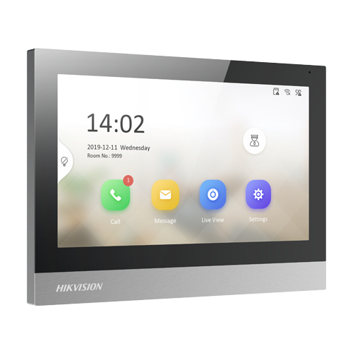 img33833large Monitor videointerfon TCP/IP, TFT 7 inch touch screen, WiFi, PoE, Alarma IN - HIKVISION DS-KH8380-WTE1 - imagine 1